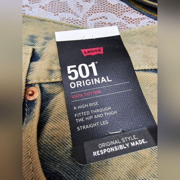 Levi's 501 Original 5 Pockets High Rise Jeans NWT - Picture 5 of 7